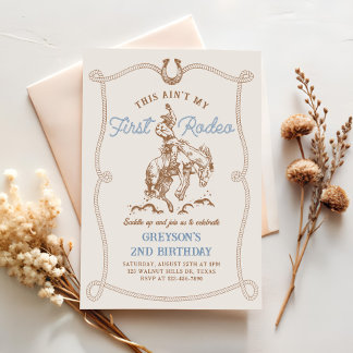 Western Dit is niet mijn eerste Rodeo 2e Verjaarda Kaart
