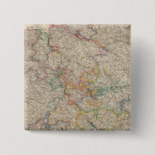 Western Duitsland Vierkante Button 5,1 Cm