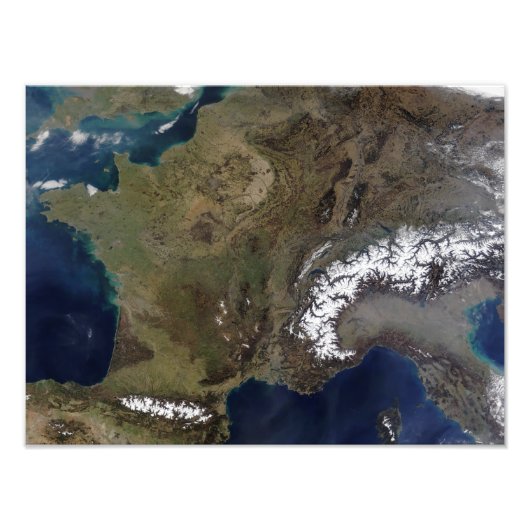 Western Europa Foto Afdruk (Voorkant)