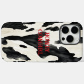 Western Farm Animal Cow Country Case-Mate iPhone Case (Achterkant (horizontaal))