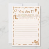 Western Fête des mariées Devine Qui Joue Carte (Devant)