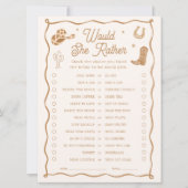 Western Fête des mariées préférerait-elle la carte (Devant)