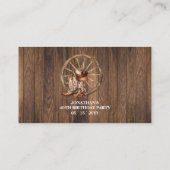 Western Free Drink Birthday Party Card Ticket (Dos)