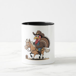 Western Gekookte Turkije Thanksgiving Cowboy Cowgi Mok