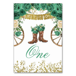 Western Groen Charra Tabelnummer Kaart