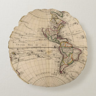 Western Hemisphere 3 Rond Kussen