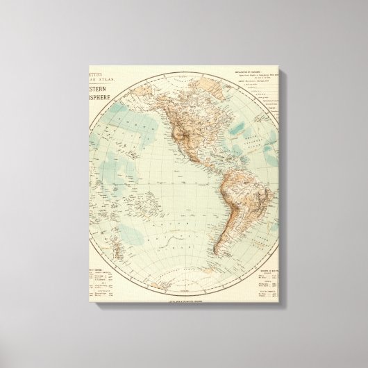 Western Hemisphere 7 Canvas Afdruk (Voorkant)