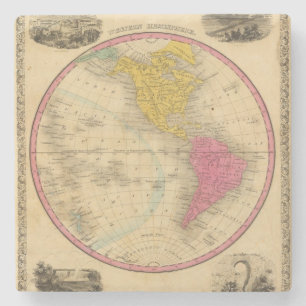 Western Hemisphere Stenen Onderzetter