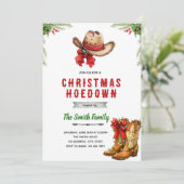 Western Hoedown Christmas Party invitation (Debout devant)