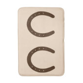 Western Hoefijzer Cowboy Badmat (Voorkant Verticaal)