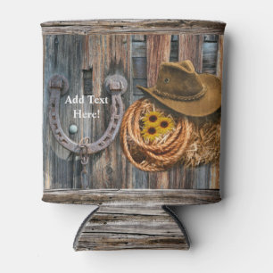 Western Hoefijzer Cowboy Pet Lasso Koelbox Blikjeskoeler