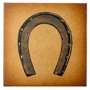 Western Hoefijzer Kunst Antiek land Kunst Tegeltje