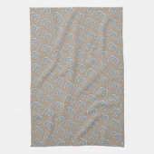 Western Hoefijzer Tan en Blue Kitchen Towel Theedoek (Verticaal)