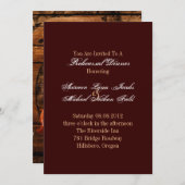 Western Hoefijzer Weddenschap-diner Kaart (Voorkant / Achterkant)