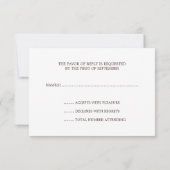Western Horseshoes Wedding Carte de réponse RSVP (Dos)