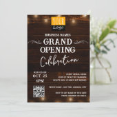 Western Hout Bedrijf Grote Opening Kaart (Staand voorkant)