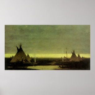 Western, Indiaas kamp in Dawn door Tavernier Poster