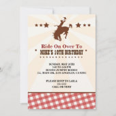 Western Invitation Anniversaire de enfant (Devant)