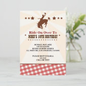 Western Invitation Anniversaire de enfant (Debout devant)