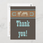 Western Jubileum voor bruiloft Dank je Kaarten Pos (Voorkant / Achterkant)