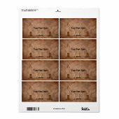 Western kaarsetiket etiket (Full Sheet)