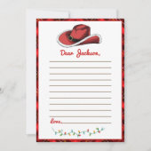 Western Kerst Pet Party Kaart (Voorkant)