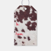 Western kerstcadeautje Label Cadeaulabel (Achterkant)