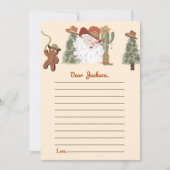 Western kerstfeest kaart (Voorkant)