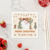 Western kerstfeest servet (Insitu)