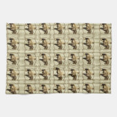 Western Kitchen Serviette Vintage Cowboy (Horizontal)