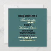 western land cowboy bachelorette kaart (Achterkant)