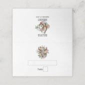 Western Land Cowboy Boho Koe Schedel Huwelijk (Buitenkant ongevouwen)