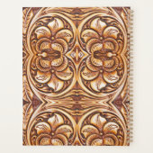 Western land cowboy lederen patroon Planner (Achterkant)