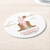 Western Land Cowgirl Birthday Rustic