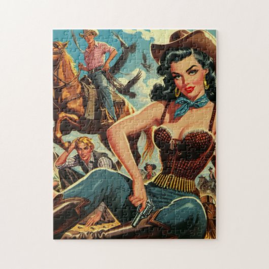  Western Land Girl Legpuzzel (Verticaal)