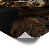 Western Land Halloween Skelet Cowboy Poster (Hoek)