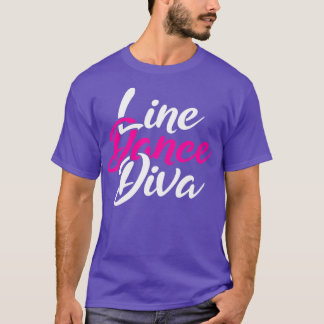 Western land lijn dansende diva vrouwen gift line t-shirt