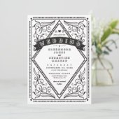 Western Land QR Code Rustieke Bruiloft Kaart (Staand voorkant)