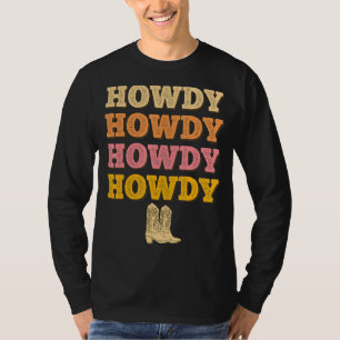 Western land Zuidelijk meisje Howdy Rodeo T-shirt