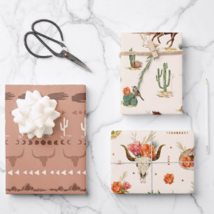 Western landschap inpakpapier vel