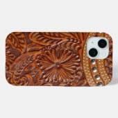  western landschap leren Case-Mate iPhone case (Achterkant (horizontaal))