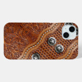  western landschap leren Case-Mate iPhone case (Achterkant (horizontaal))