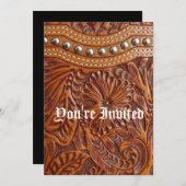 western landschap leren kaart (Voorkant / Achterkant)