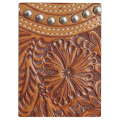 western landschap leren klembord (Achterkant)