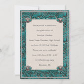 Western Leathe Cowgirl Photo Graduation Invitation (Dos)