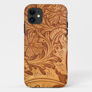 Western leder met de Zuidwest-stijl uit het bijten iPhone 11 Hoesje