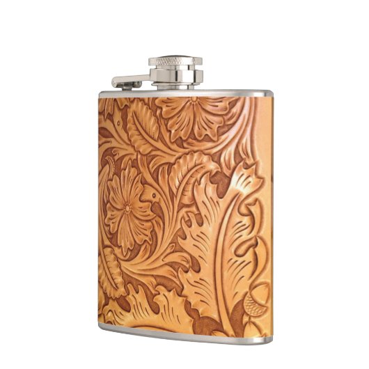 Western leder met de Zuidwest-stijl uit het bijten Heupfles (Links)