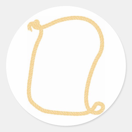 Western Lijst Ronde Sticker (Voorkant)