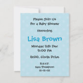 western maman Baby shower Invitation (Dos)