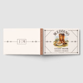 Western Mariage Pays Cowboy Boots Livre d'or (Complet)